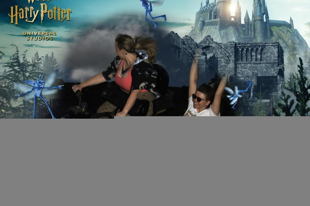 Hagrid's Magical Creatures Motorbike Adventure ride vehicle in Hogsmeade, Islands of Adventure