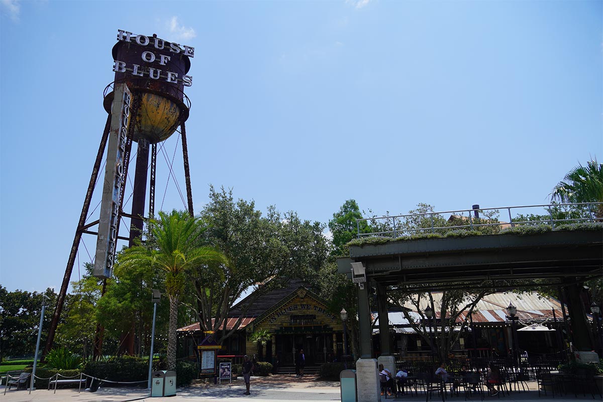 House of Blues Bar and Restaurant at Disney Springs at Walt Disney.