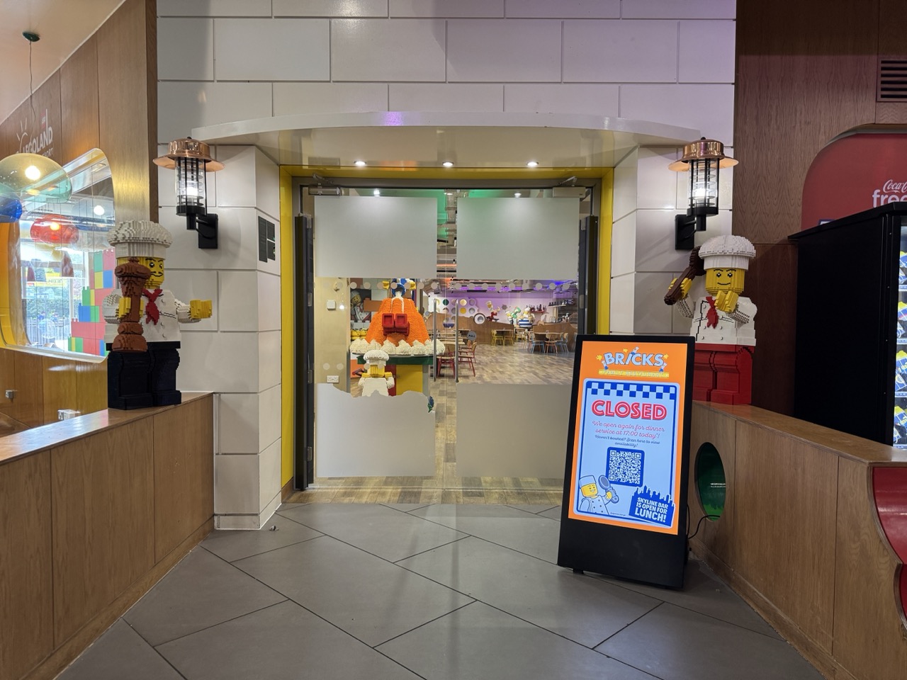 Bricks Family Restaurant buffet at the Legoland Resort Hotel, Windsor