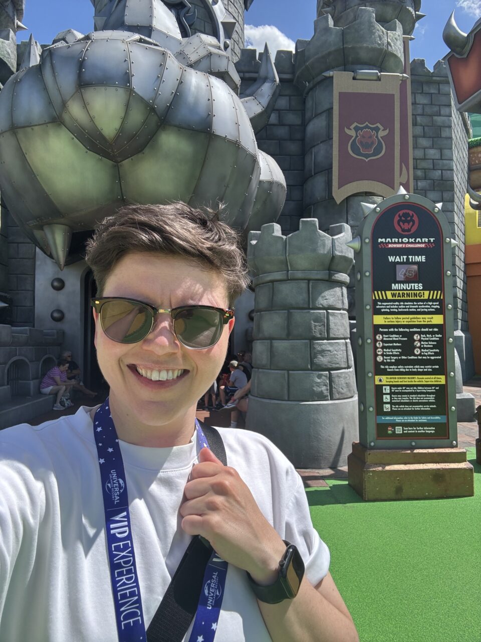 Cora at Mario Kart Bowsers Challenge at Super Nintendo World Epic Universe